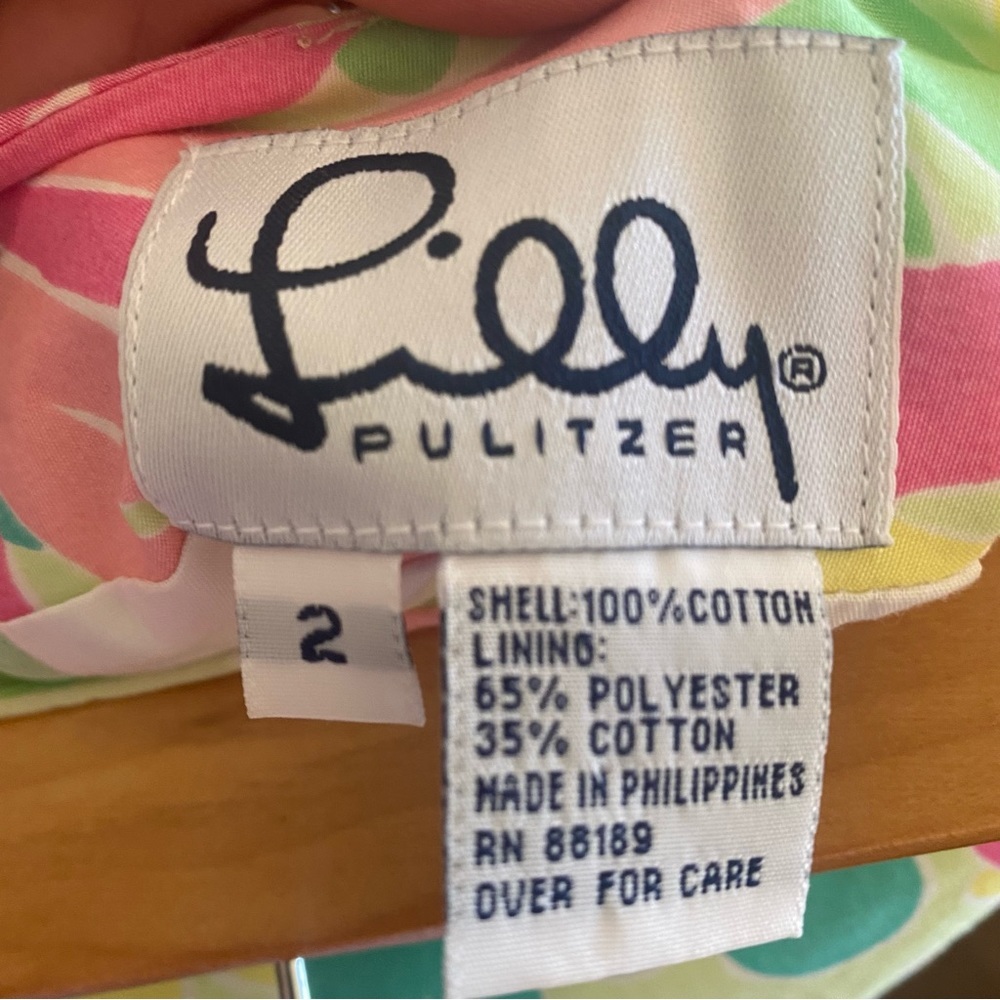 Lilly Pulitzer Womens Green Pink Pineapple Print Skirt - Picture 3 of 4